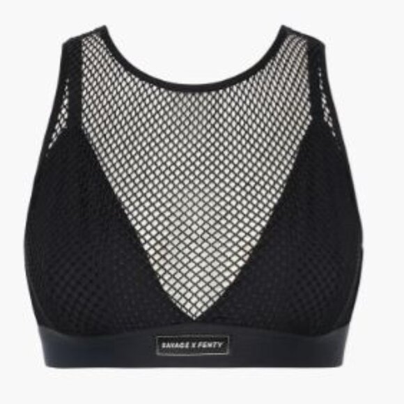 SAVAGE X FENTY Low-Impact Sports Bras Set of 2 in Black Caviar Sz LARGE - Picture 4 of 7